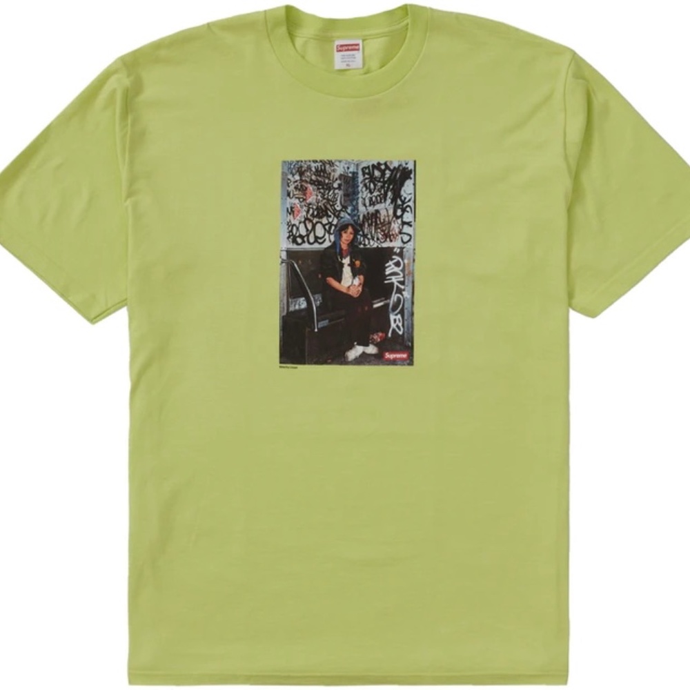 Supreme Lady Pink Tee Neon Green Xl